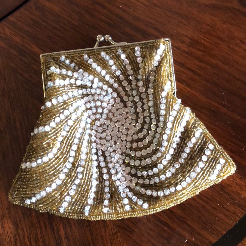 Parfois Gold and silver clutch